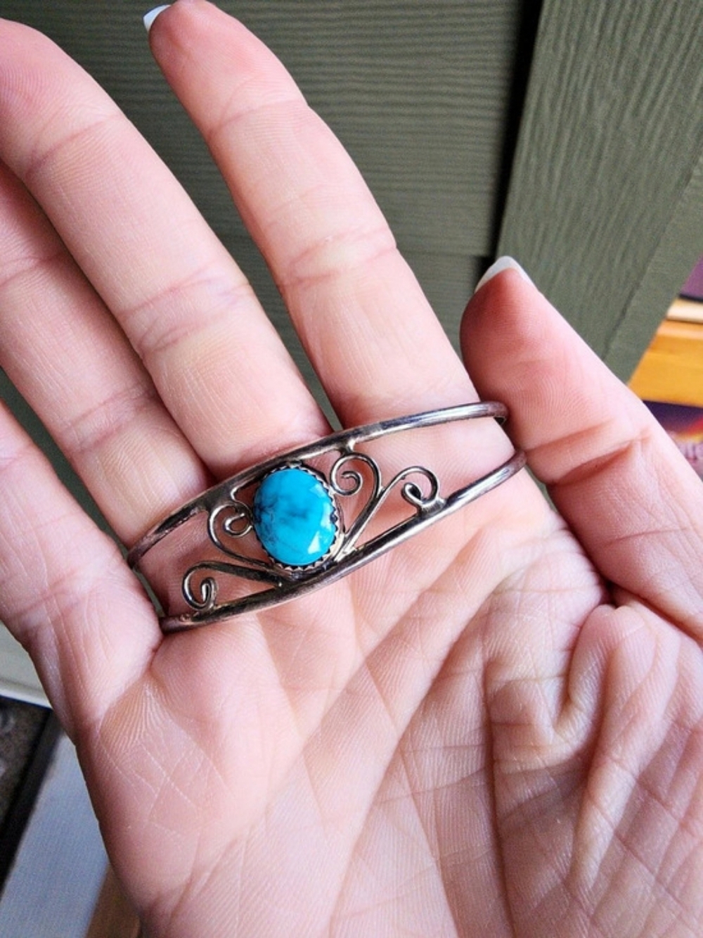 Vintage Native Turquoise Cuff